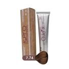 Tonalizante Profissional sem Amônia K.PRO Caviar Color 7.74 Loiro Médio Marrom Bronze 60g
