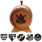 Tonel 5 litros com placa MDF de seu time