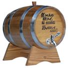 Tonel De Amburana 3l Torneira Luxo Cromo Personalizado