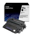 Toner Compatível CE255A 55A para impressoras laser P3015 P3015N P3015DN qualidade profissional e rendimento de 6.000 páginas Toner Compatível CE255A 55A para impressoras laser P3015 P3015N P3015DN qualidade profissional e rendimento de 6.000 páginas