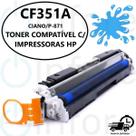 Toner Compatível Ce311a Cf351a Ciano M175 M275 CP1020 CP1025 M175A M175NW CP1025NW CP1020WN Toner Compatível Ce311a Cf351a Ciano M175 M275 CP1020 CP1025 M175A M175NW CP1025NW CP1020WN