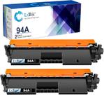Toner para impressora a laser LXTek 94A preto, pacote com 2 unidades, compatível com HP