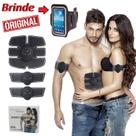 Tonificador Muscular Estimulador Original Profissional Aparelho Abdomen Braço Biceps Six Pad Fitness + Suporte de Braço