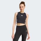 Top Adidas 3 Stripes Pad Feminino Preto