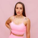Top Alça Confort Treino Corrida Rosa Chiclete - Conforto e Estilo para Atividades Físicas
