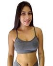 top alça fina feminino com bojo removível fitness academia