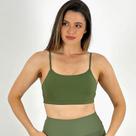 Top Alto Giro com Bojo Removível Liso Feminino