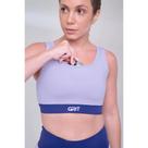 Top Authen Grit Bossa Reto C/ Bolso - feminino - lilas