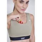 Top Authen Grit Bossa Reto - feminino - verde e laranja