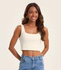 Top Básico Feminino em Ribana Rovitex Bege