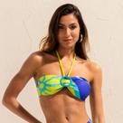 Top Biquini Bandeau Detalhe Agua Viva 06026 Cor:Azul Tamanho:M