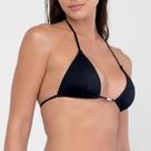 Top Biquini Cortininha Com Bojo Preto - She by Mash