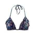Top Biquini Cortininha Frufru Bojo Removivel Coral She 371.57