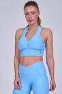 Top Bojo Removível Textura Poly Steep Azul Celeste