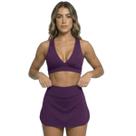 Top Bojo Suplex Liso Vekyo Roupa Para Academia Treino Moda Fitness Feminina Musculação Tamanho:GCor:RoxoGênero:Mulher
