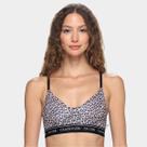 Top Calvin Klein Animal Print Zebra Alças Finas Top Calvin Klein Animal Print Zebra Alças Finas