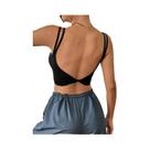 Top Cami Preto Sem Costas Com Torção Para Mulheres, Verão 2025, Festa, Treino, Fitness, Cropped,
