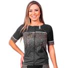 Top camisa com mangas triathlon elite pixel proteção uv 50+ kauna