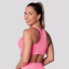 Top Canelado Selene Sem Costura Feminino Rosa Neon