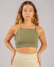 Top Canelado Verde Militar Mira