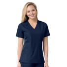 Top Carhartt Plus Size feminino com vários bolsos com decote em V azul marinho
