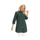 Top casual elegante tecido feminino para primavera e outono Top casual elegante tecido feminino para primavera e outono