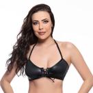 Top Com Abertura Frontal Trançado com Ilhós Material Sintético Cirrê sensualidade e conforto que valoriza suas curvas Top Com Abertura Frontal Trançado com Ilhós Material Sintético Cirrê sensualidade e conforto que valoriza suas curvas