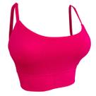 Top Com Bojo Removível Alça Fina Super Confortável Academia COR:ROSA CHICLETETAMANHO:GG