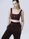 Top com detalhe ziper frontal colcci