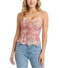 Top Corset Bistonny em Renda Floral Overbust Bustier XL