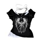 Top Corset Retro Y2K Sem Alças Para Mulheres, Estampa Gótica Harajuku, Casual De Verão, Sem Mangas Top Corset Retro Y2K Sem Alças Para Mulheres, Estampa Gótica Harajuku, Casual De Verão, Sem Mangas