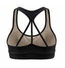 Top Costas Nadador Preto Feminino Yoga Pilates Academia Beach Tennis Feminino