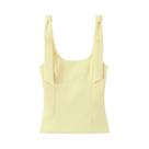 Top Cropped Branco Sem Costas Com Laço Para Mulheres, Bustiê Sexy Sem Alças, Camisola De Verão Sem