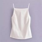 Top Cropped Branco Sem Mangas E Costas Nuas Para Mulheres, Camisola Sexy Com Alças, Top Para Festas