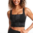 Top Cropped CRZ YOGA Butterluxe com Bojo Tie Dye Preto XXS Top Cropped CRZ YOGA Butterluxe com Bojo Tie Dye Preto XXS