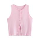 Top Cropped de Malha Branca Feminino - Verão 2024 - Estilo Streetwear