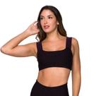Top Cropped Faixa Poliamida Feminino Sem Bojo Sustentação Alta Compressão Caminhada Fitness Academia
