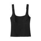 Top Cropped Feminino Amarelo E Branco Com Laço, Sem Mangas, Para O Verão.
