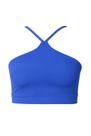Top Cropped Feminino Cruzado Frente Única Costa Nua Academia Treino
