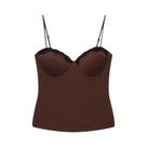 Top Cropped Feminino De Renda Sem Costas, Sem Mangas, Sexy, Estilo Corset, Bustiê, Camisola, Regata.