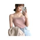 Top Cropped Feminino Halter De Verão Sem Mangas Com Alças Finas E Costas Abertas, Modelo Slim Liso