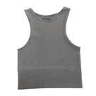 Top Cropped Modelo Nadador Basic+ Mescla Escuro M