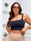 Top Cropped Mula Manca Forro Duplo Supplex Casual Academia Cor:PretoTamanho:M Top Cropped Mula Manca Forro Duplo Supplex Casual Academia Cor:PretoTamanho:M