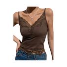 Top Cropped Preto Com Acabamento Em Renda Para Mulheres, Estilo Gótico, Grunge, Punk, Casual, Verão,