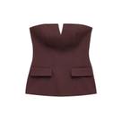 Top Cropped sem alça Feminino Sexy Sem Alças Com Costas Abertas, Colete Bustiê Da Moda Top Cropped sem alça Feminino Sexy Sem Alças Com Costas Abertas, Colete Bustiê Da Moda