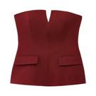Top Cropped sem alça Feminino Sexy Sem Costas, Estilo Bustiê Da Moda Primavera Top Cropped sem alça Feminino Sexy Sem Costas, Estilo Bustiê Da Moda Primavera