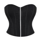 Top Cropped Sem Alças Azul, Estilo Corset Push-up, Lingerie Bustiê Sexy De Verão Para Mulheres.