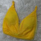 Top Cropped Tule Ano Novo Natal com Bojo de Amarrar COR:AmareloTamanho:M