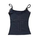 Top Cropped Vintage Y2K Com Strass Para Mulheres, Estilo Harajuku Emo, Blusa Estética De Verão. Top Cropped Vintage Y2K Com Strass Para Mulheres, Estilo Harajuku Emo, Blusa Estética De Verão.