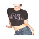 Top Cropped Vintage Y2K com Strass - Slim Fit para Mulheres